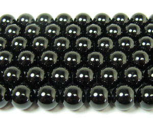 Natural black tourmaline round beads Natural black tourmaline round beads