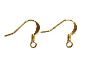 50 Pairs Gold-Plated French Hook