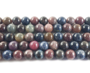 8mm Ruby Sapphire Round Beads