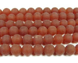 8mm 15.5 Inches Dark Red Jade Matte Round Beads 8mm 15.5 Inches Dark Red Jade Matte Round Beads
