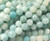 8mm Natural Amazonite Faceted Round Beads