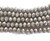 4x6mm 17.5" Silvery Brown Glass Faceted Rondelle Beads