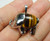 20x27mm Tiger Eye Small Elephant Pendant