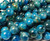 10mm 15.5 Inches Natural Blue Apatite Smooth Round Beads
