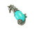 18x33mm Turquoise Howlite Sea Horse Pendant