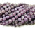 12mm Lepidolite Purple Faceted Round Beads