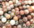 6mm Cherry Flower Jasper Round Beads