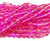 12mm Fuchsia Pink Moonlight Crystal Matte Round Beads