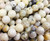 7mm Australian White Opal Smooth Round Beads