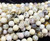 7mm Australian White Opal Smooth Round Beads