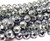 6mm Hematite Silver Faceted Round Beads 6mm Hematite Silver Faceted Round Beads