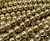 10mm Pyrite/Brass Color Hematite Smooth Round Beads