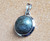 19mm Labradorite Round Pendant With Silver Frame
