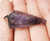 15x30mm Amethyst Pyramid Pendant With Metal Frame