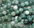 6mm Moss Jade Faceted Round Beads