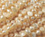7-8mm Peach-Colored Nugget Pearls