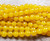 10mm Honey Yellow Jade Faceted Round Beads