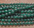 10mm Dark Sea Green Jade Faceted Round Beads