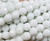 10mm Cemaric White Jade Faceted Round Beads