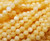 4mm Honey Yellow Jade Round Beads