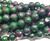 11mm Ruby Zoisite Jade Faceted Round Beads 11mm Ruby Zoisite Jade Faceted Round Beads