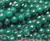 11mm Emerald Green Jade Faceted Round Beads