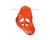 22x40mm - 28x50mm Orange Howlite Free-Form Peace Sign Pendant 22x40mm - 28x50mm Orange Howlite Free-Form Peace Sign Pendant