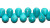 8x13mm 16" Strand Howlite/Turquoise Puffed Teardrop Beads