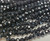 4mm 15 Inches Black Glass Faceted Round Beads