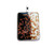 30x40mm Black And White Murano Style Glass Rectangle Pendant