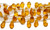 10x18mm 8 Beads Goldenrod Glass Faceted Briolette Beads
