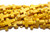 12x15mm Yellow Howlite Cross Beads