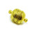 12mm Pack Of 4 Clasps Textured Round Gold Magnetic Clasps