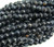 10mm 15 Inches Black Matrix Agate Faceted Round Beads