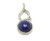 15mm Natural Lapis Round Drop Pendant