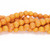 4mm 16 Inch Strand Orange Howlite Round Beads