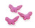27x45M Pack Of 6 Deep Pink Howlite Carved Eagle Beads