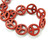20mm Red Howlite Peace Sign Beads