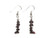 1 3/4 Inches Long Pack Of 5 Pairs Garnet Earrings