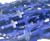 12x15mm Lapis Blue Howlite Cross Beads