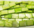 15x20mm Green Mother Of Pearl Rectangle Beads