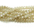 8x10mm 72 Beads 22" Camel Beige Glass Faceted Rondelle Beads With Ab Finish