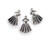 14x20mm Pack Of 10 Bali Style Silver Pewter Fancy Dress Charms