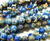 4mm Blue Imperial Jasper Round Beads