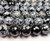 12mm Snowflake Obsidian Faceted Round Beads 12mm Snowflake Obsidian Faceted Round Beads