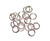 6mm Approx. 26 Gauge Pack Of 220 Pcs Platinum Plated Open Jump Rings