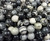 8mm 15.5 Inches Black Web Jasper Round Beads