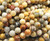 6-6.5mm Crazy Lace Agate Smooth Round Beads