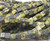 4x4mm Yellow Turquoise Cube Beads