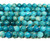 10mm Natural Blue Apatite Faceted Round Beads